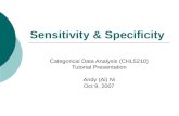 Sensitivity &  Specificity ( Andy  Ni)