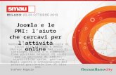Smau 2013 a Milano: Joomla e le PMI: l'aiuto che cercavi per l'attività online