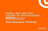 Dino Amenduni - Puglia: due casi (non casuali) di comunicazione politica