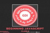 GDI Seattle - Intro to JavaScript Class 2