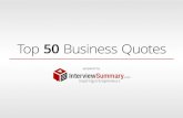 Top 50 Business Quotes