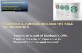 Starbuck’s innovation and turnaround success