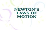 NEWTON’S LAWS OF MOTION - ppt