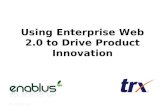 Using Enterprise Web 2.0 to Drive Product Innovation