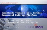 StrikeIron IronCloud API Web Service Publishing Platform SAAS