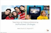 Teaching Via Videoconferencing: Instructional Strategies