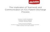 The Implication of Teamwork and Communication on ICU Patient ...