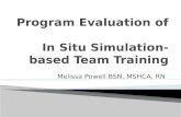 Program Evaluation of In-Situ Simulation Team Training