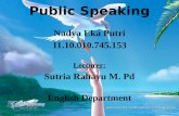 Nadya E. Putri (Public Speaking Chapter 8)