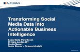 Transforming Social Media Data into Actionable Business Intelligence