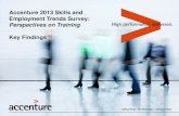 Accenture 2013 Skills and Employment Trends Survey: Perspectives on Training