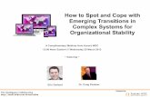 How to Spot and Cope with Emerging Transitions in Complex Systems for Organizational Stability