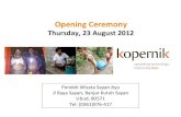 Kopernik Opening Ceremony - Sponsorship Packages
