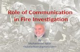 Role of Communiction in Investigation