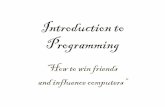 Introduction To Programming (2009 2010)