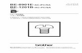 Brother Embroidery Service Manual Be-0901e Be-1201e Parts Book