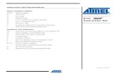 Set Instrucciones Avr 8 Bits - Atmel