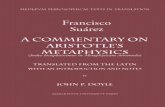 Suarez. a Commentary on Aristotle's Metaphysics