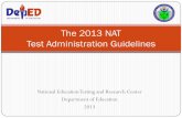 2013 nat test admin guidelines qc