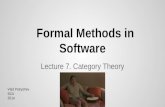 Formal methods   7 - category theory
