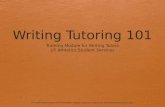 Writing Tutoring 101