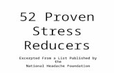 52 Proven Stress Reducers