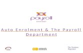 The Payroll Dept Auto Enrolment