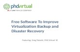 Free software to improve virtualization backup and disaster recovery