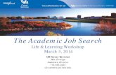 University at Buffalo Career Services Academic Job Search and Talk Spring 2014