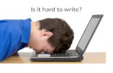 Writing process ppt and assignment