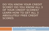 Absolutely free credit scores