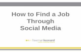 How To Find a Job Through Social Media