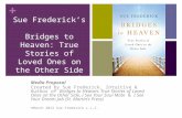 Sue Frederick Bridges to Heaven Media Proposal 2013