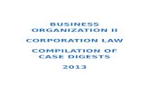 Cases in Corporation law