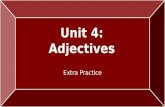 Unit 4 Adjectives Extra Practice