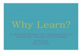 Why Learn? - A Short Talk about E.S.L. "Teaching Philosophy"