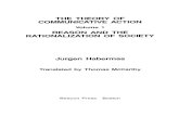 the Theory of Communicative Action Vol 1 Jurgen Habermas
