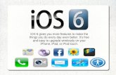 Apple iOS6 for iPhone, iPad, & iPod - New iPhone5 - New Features