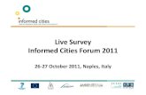 Informed Cities Forum 2011 Live survey