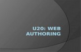 U20   web authoring