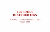 7. Continuous Distributions