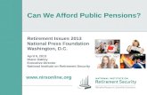 Can We Afford Public Pensions?
