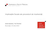 Implicatii fiscale ale procedurii insolventei