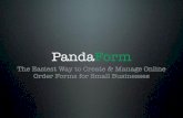 Using PandaForm.com to Manage Online Orders