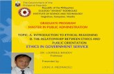 Report ethics in government service