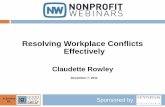 Resolving Workplace Conflicts Effectively