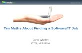 John whaley 10mythsaboutfindinga-softwareitjob