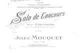 Mouquet Solo de Concours Clarinet