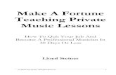 Make a Fortune Teaching Private Music Lessons