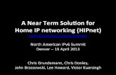 HIPnet NAv6 Summit 2013